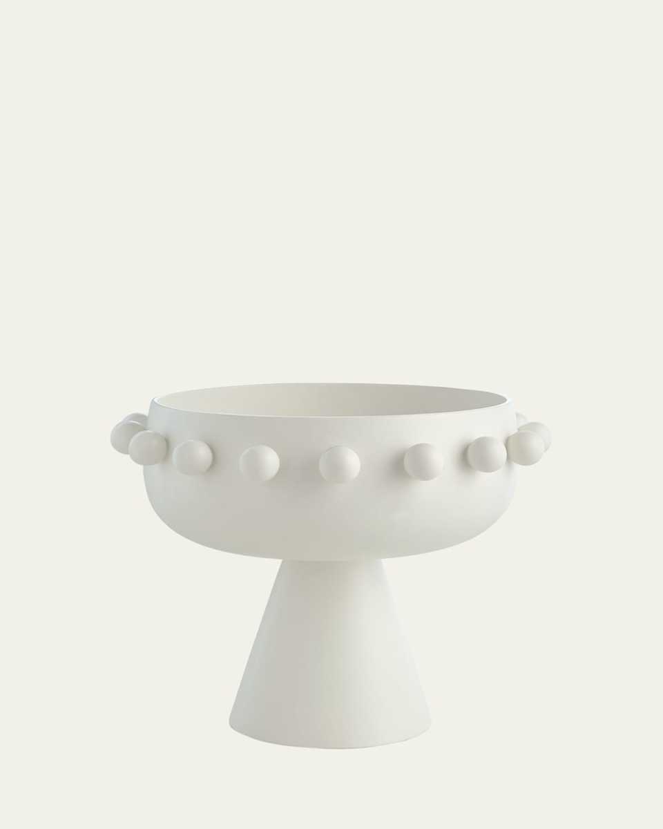Spheres Collection White Footed Bowl